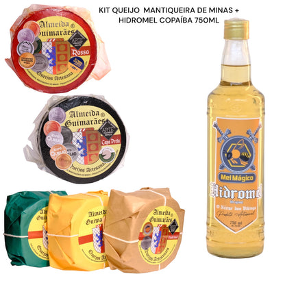 Kit Queijo Da Mantiqueira Premiado Almeida Guimarães + Hidromel 750ml