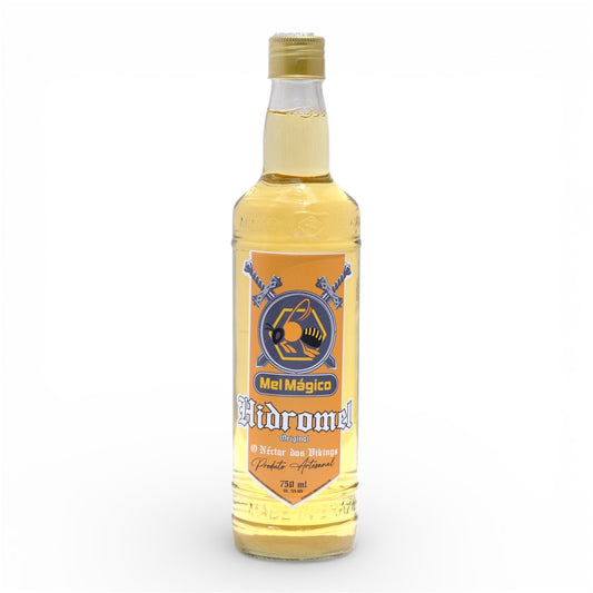 Kit Hidromel 750ML + Queijo Parmesão Defumado 500g + Mel Puro Bisnaga 280g