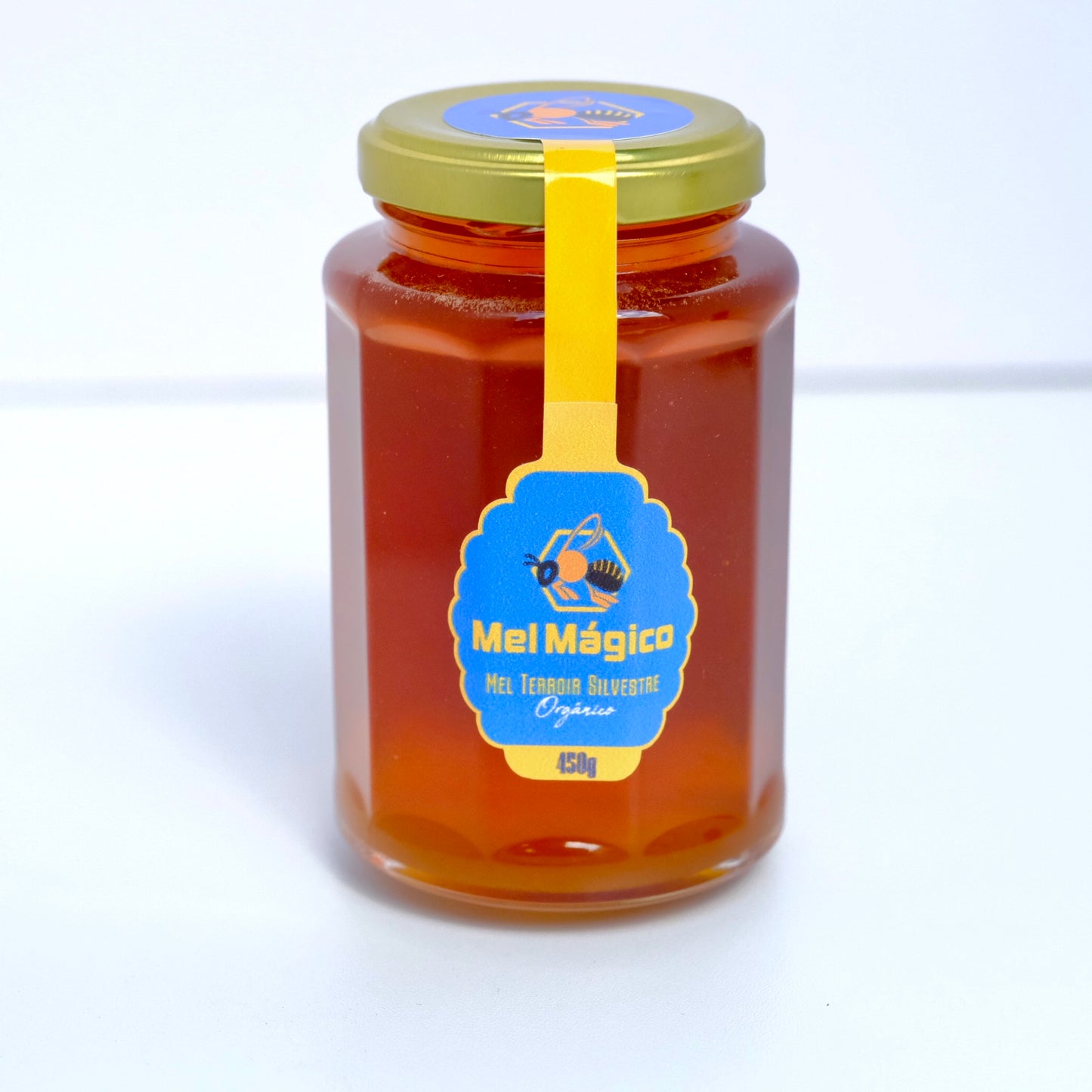 Kit 3un Mel Puro Vidro Octavado 450g