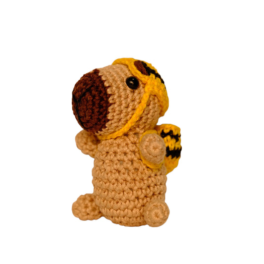 Amigurumi Capivara Abelha de Crochê