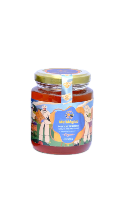 Kit 3x Vidros 300g - Mel Cru Orgânico - Mel Mágico