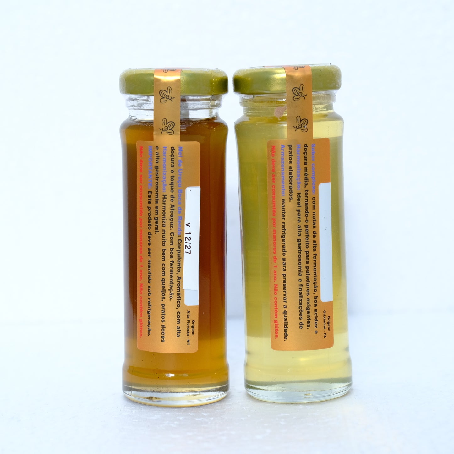 Kit Mel de Abelhas Nativas - 1x Jupará 140g 1x Mel Uruçu Boca De Renda 140g- Mel da Amazônia