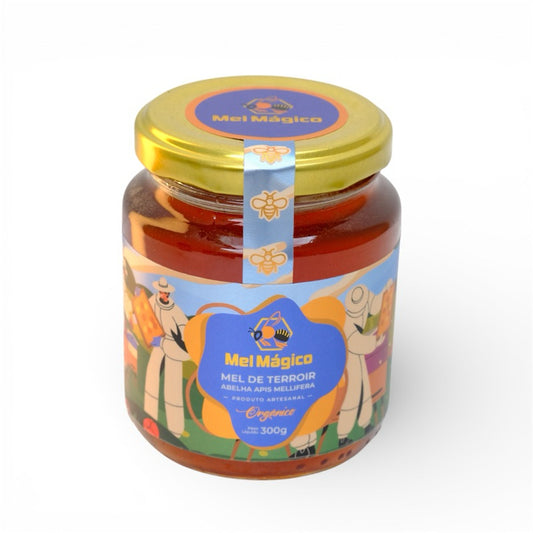 Mel De Abelha 100% Puro Orgânico Vidro 300g  - Florada Silvestre - Mel Mágico
