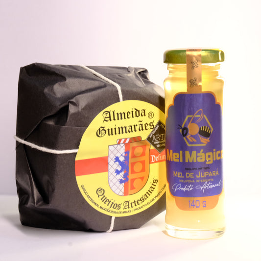 Queijo Defumado Almeida Guimarães 500g + Mel De Abelha Jupará 140g
