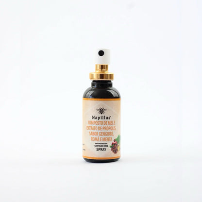 Spray de Mel, Romã, Gengibre, Própolis e Menta Napillus 30ml