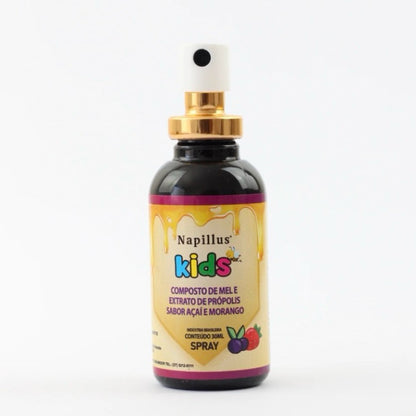 Spray Kids - Composto de Mel e Extrato De Própolis Sabor Açaí e Morango