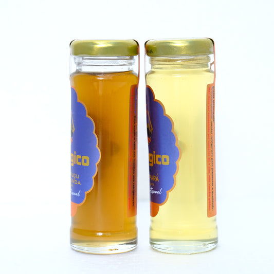 Kit Mel de Abelhas Nativas - 1x Jupará 140g 1x Mel Uruçu Boca De Renda 140g- Mel da Amazônia