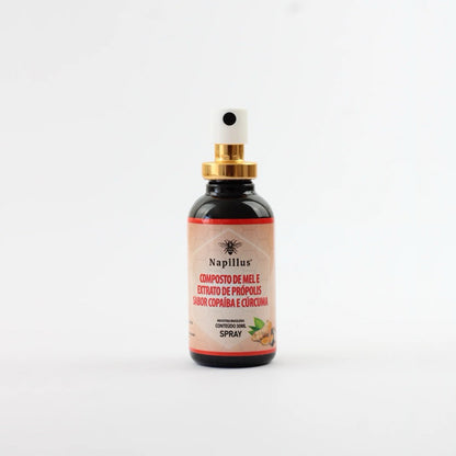 Spray de Mel, Própolis, Copaíba e Cúrcuma Napillus 30ml
